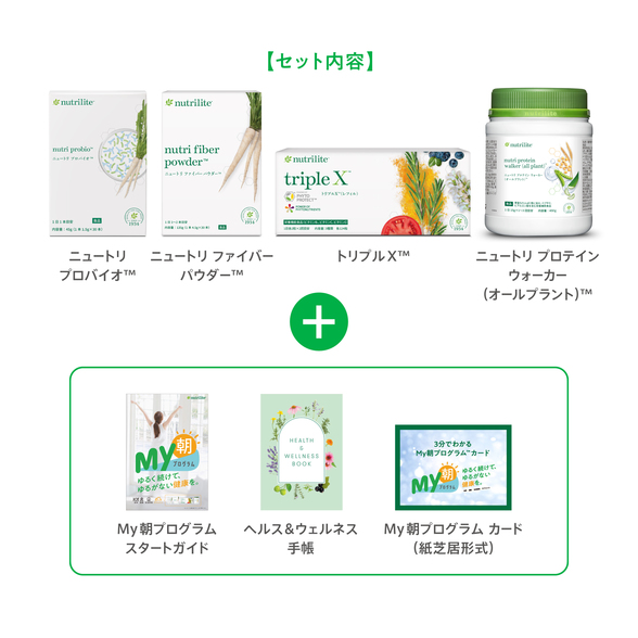 My朝セット ウォーカー (オールプラント)【2025年4月10日まではボックス入り】：Amway(アムウェイ)Shopping